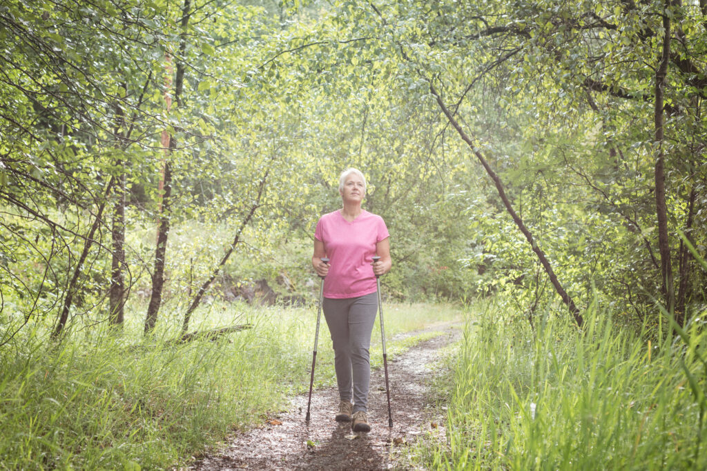 Nordikwalking senior, aktivní stáří.