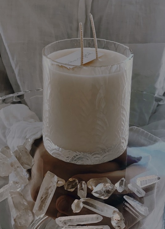 Svíčka ve sklenici od Radua crystal