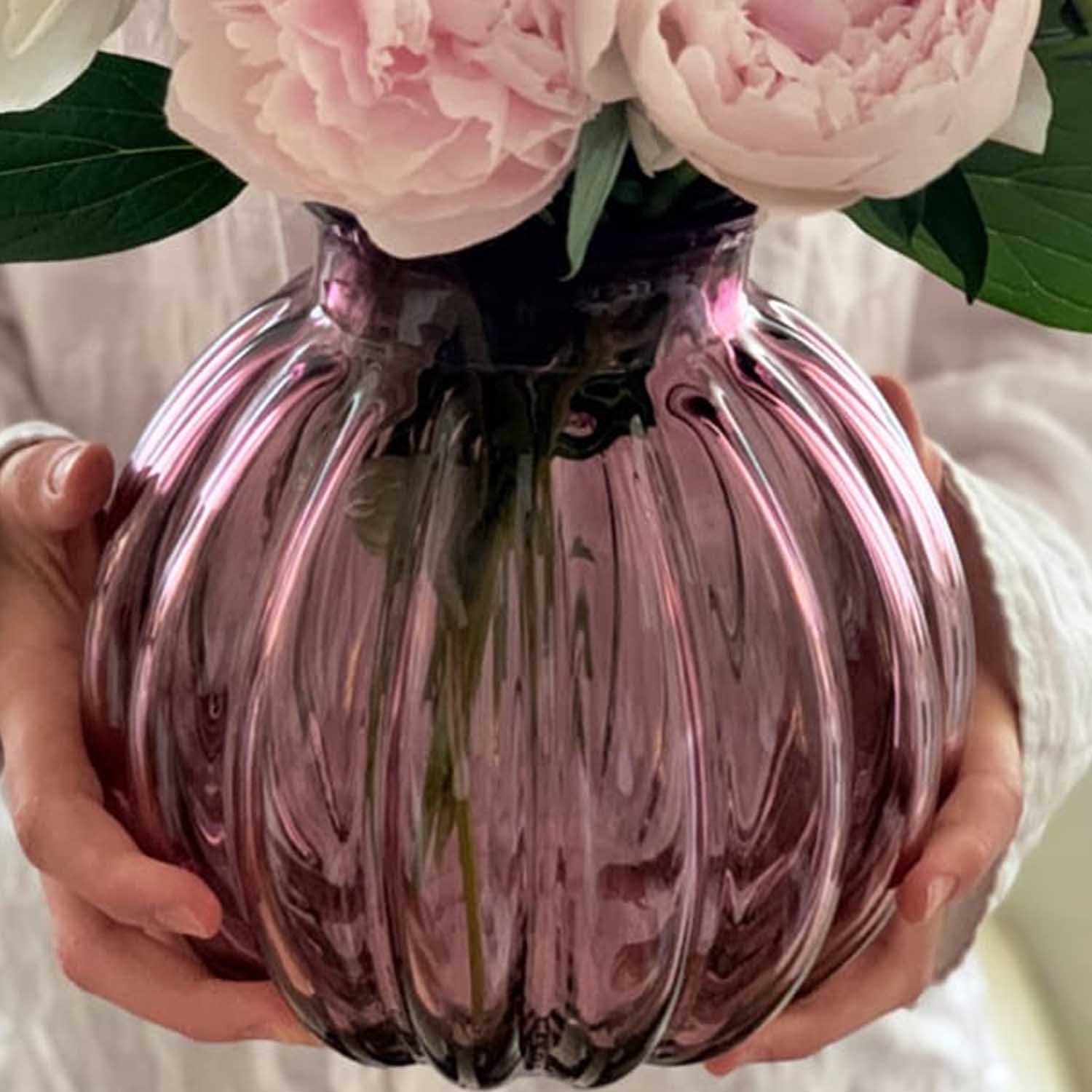 Křišťálová váza "Maria" šeřík