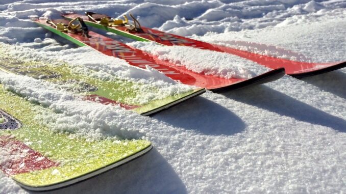 Krásné nové lyže.