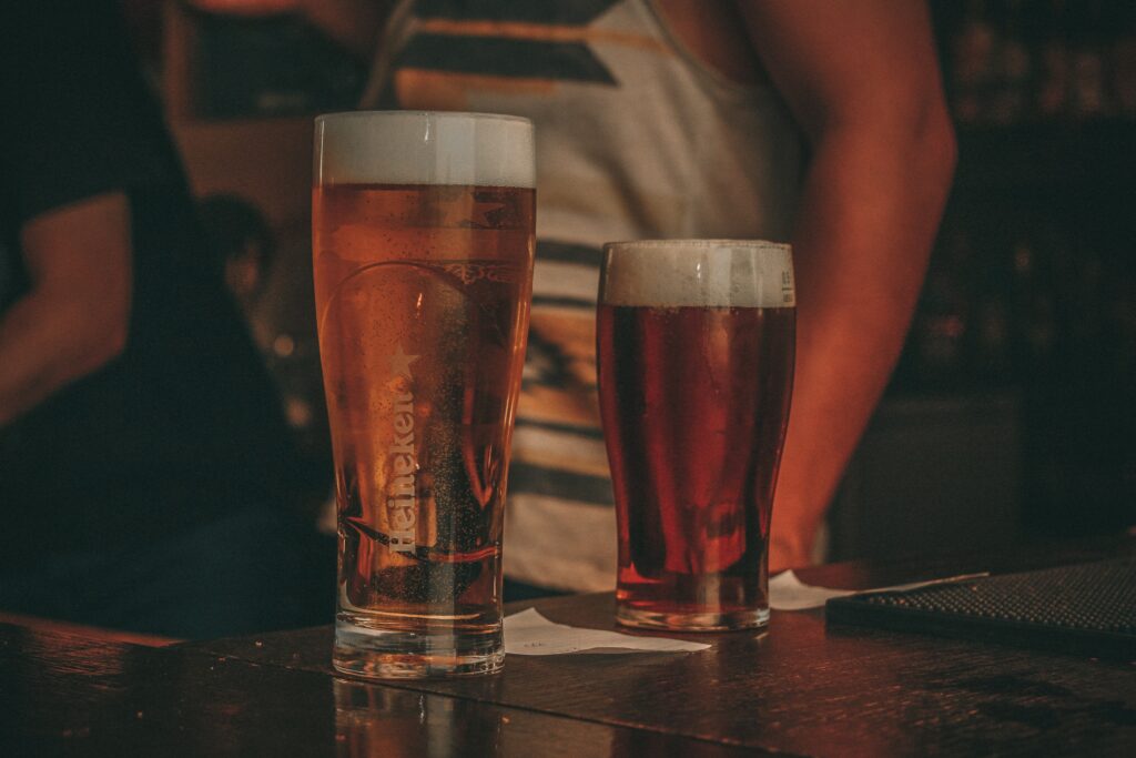 Dvě piva.