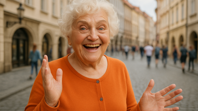 seniorka vlasy
