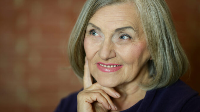 senior woman at home