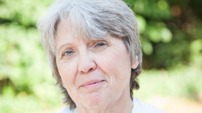 Smiling old age woman