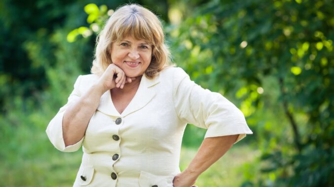 portrait-beautiful-elderly-smiling-woman-park